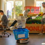 Robot in een supermarkt