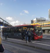 Rnet bus bij Leiden Centraal Station